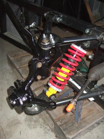 front suspension assembled